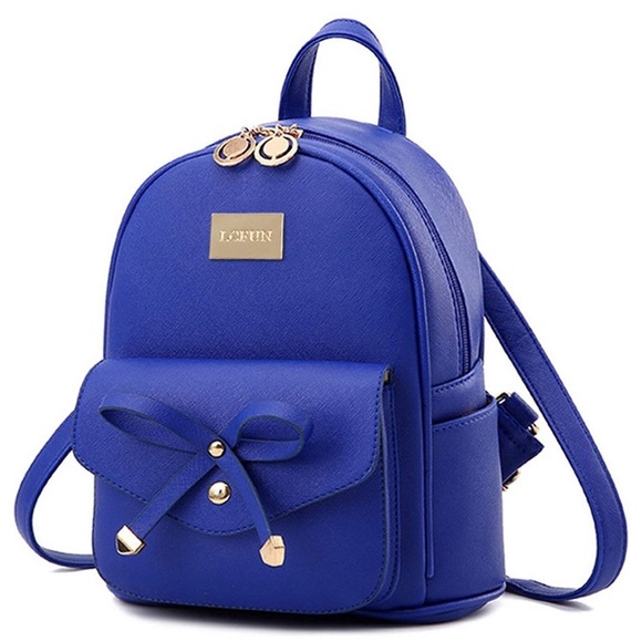 Handbags - New Blue Backpack Ribbon Purse